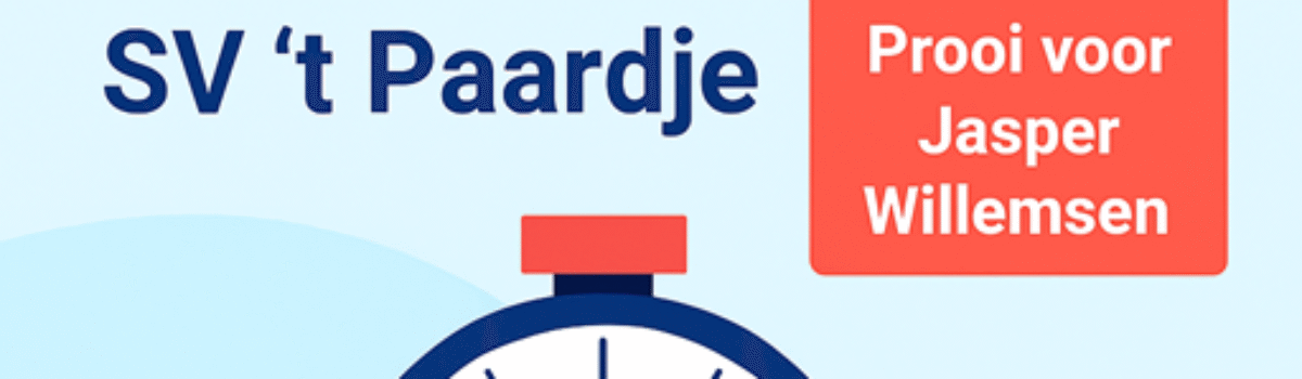Rapidavond SV ’t Paardje prooi voor Jasper Willemsen